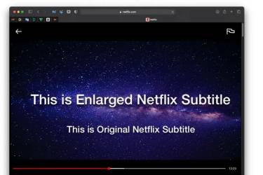 Subtitle Resize for Netflix - 苹果Mac奈飞Netflix字幕大小设置工具