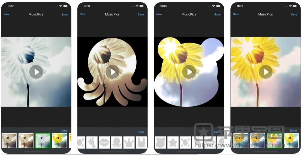 MusicPics苹果iPhone版 ： 苹果手机图片制作视频的软件