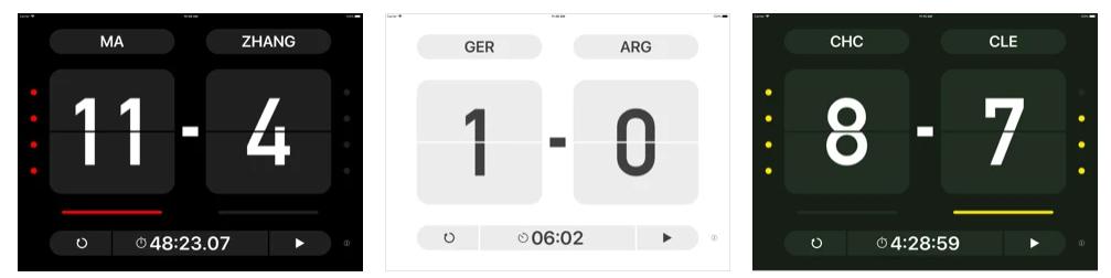 Table Score苹果iOS版(iPhone/iPad比赛计分软件)