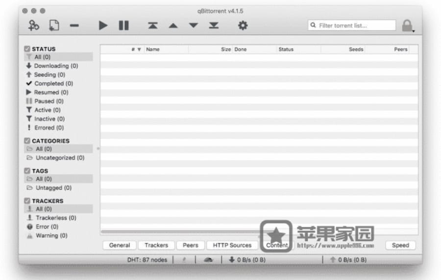 qBitTorrent for Mac ：Mac苹果电脑端BT下载软件