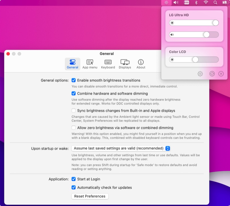 [Mac] MonitorControl ：外接显示器亮度对比度一键调整设置工具
