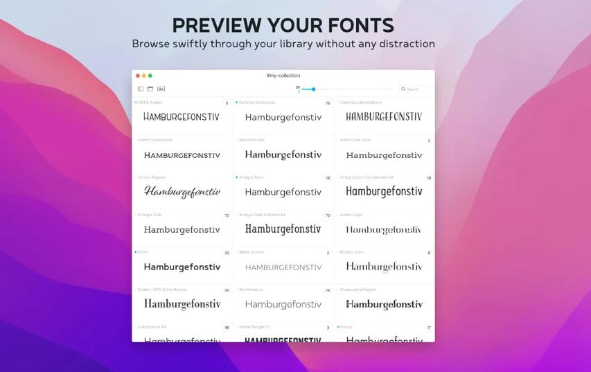 Typeface 3 for Mac - Mac字体管理工具