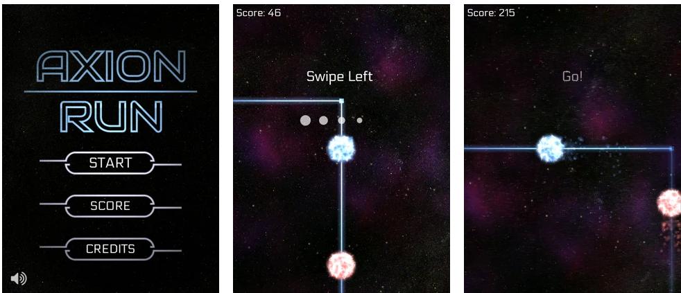 Axion Run - 苹果iPhone/iPad星际科幻风的跑酷游戏