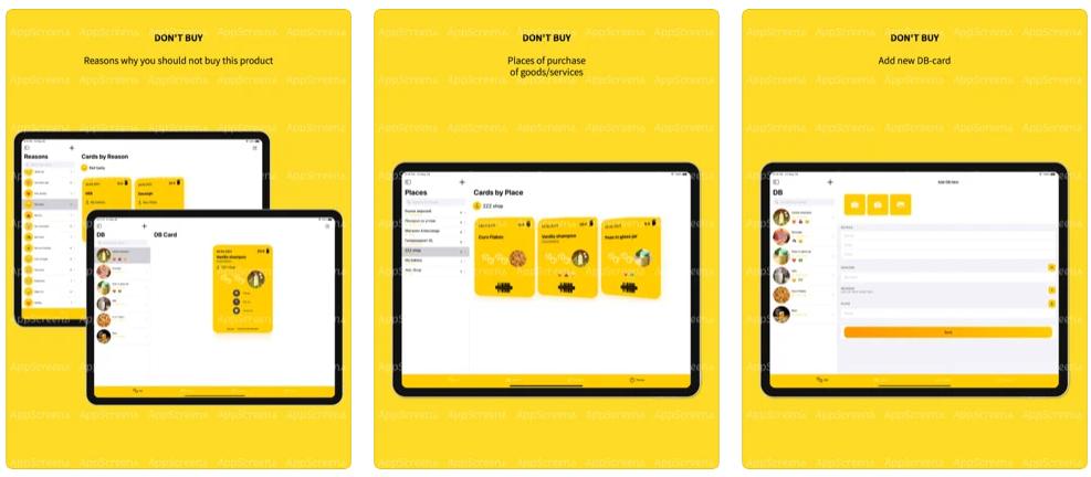 DB: Don't buy - 苹果iPhone/iPad记录已购物品清单软件