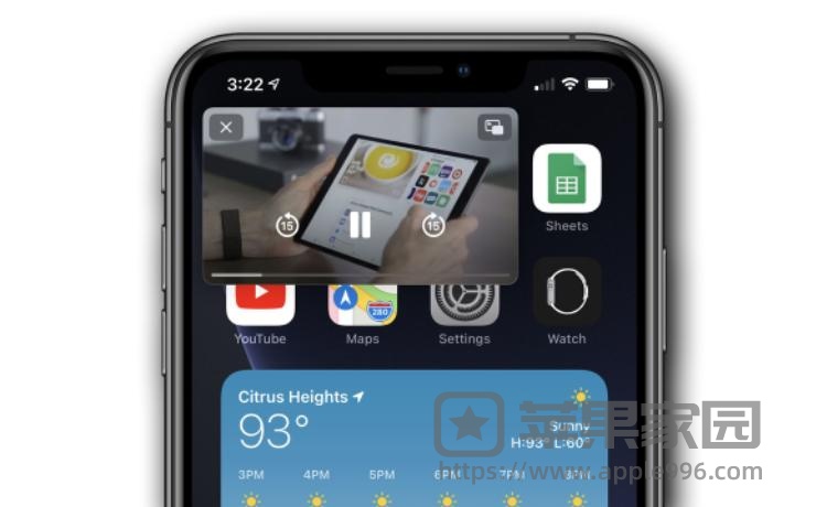 YouTube称本周向所有苹果iPhone用户开放画中画播放功能