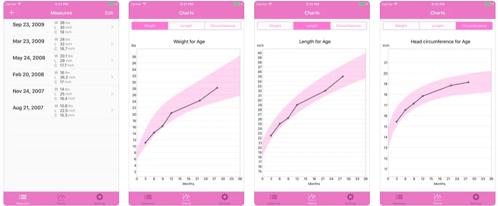 BabyTrack苹果iPhone版 - 苹果手机记录跟踪宝贝成长的软件