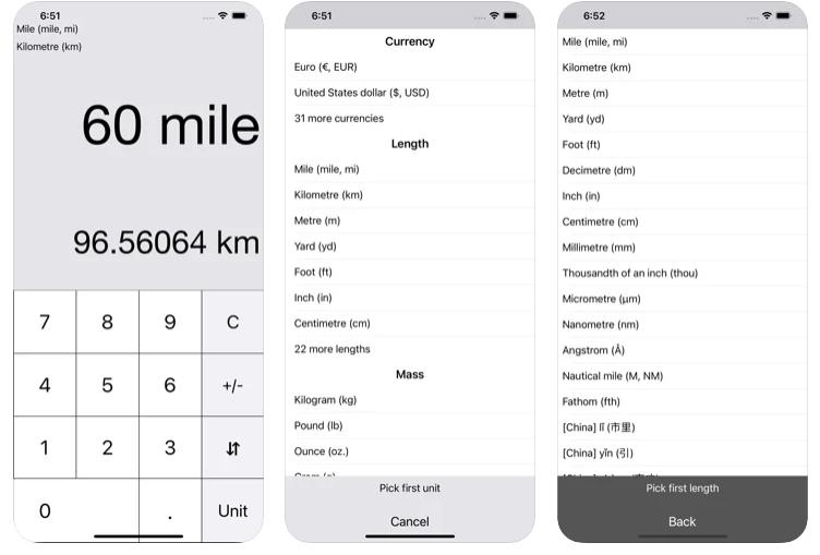 单位苹果版 - Mac/iPhone/iPad单位换算及汇率换算器