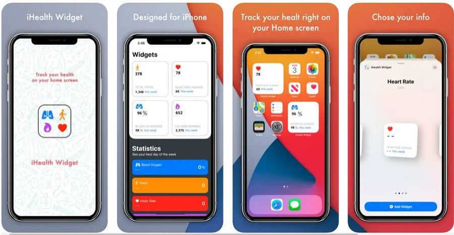 iHealth Widget - 苹果iPhone健康状况小组件