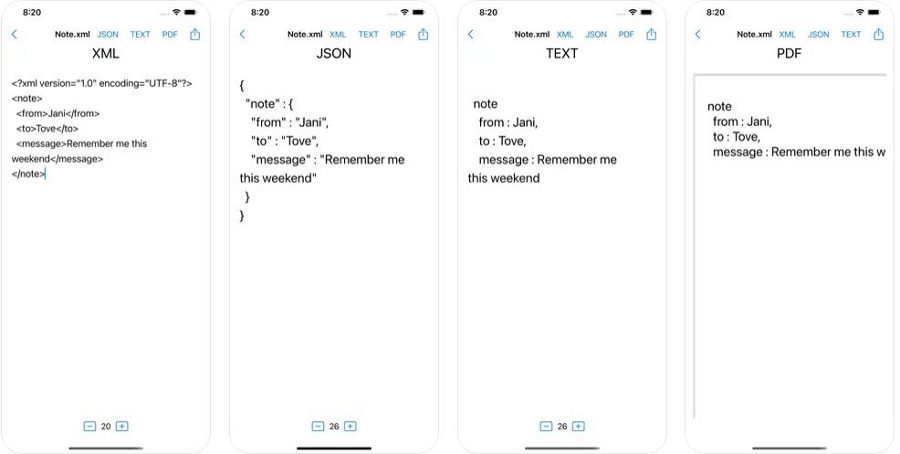 XML DECO - 苹果iPhone/iPad的XML转JSON工具(含教程)