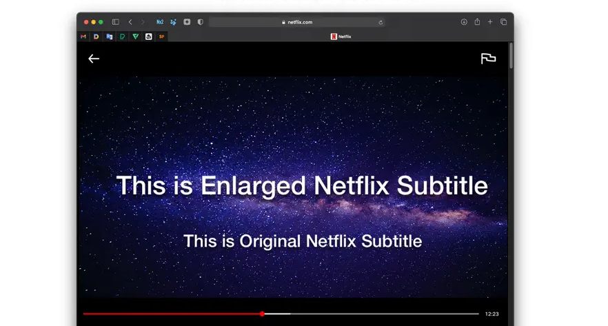 Subtitle Resize for Netflix - 苹果iPhone/iPad奈飞Netflix字幕大小设置工具