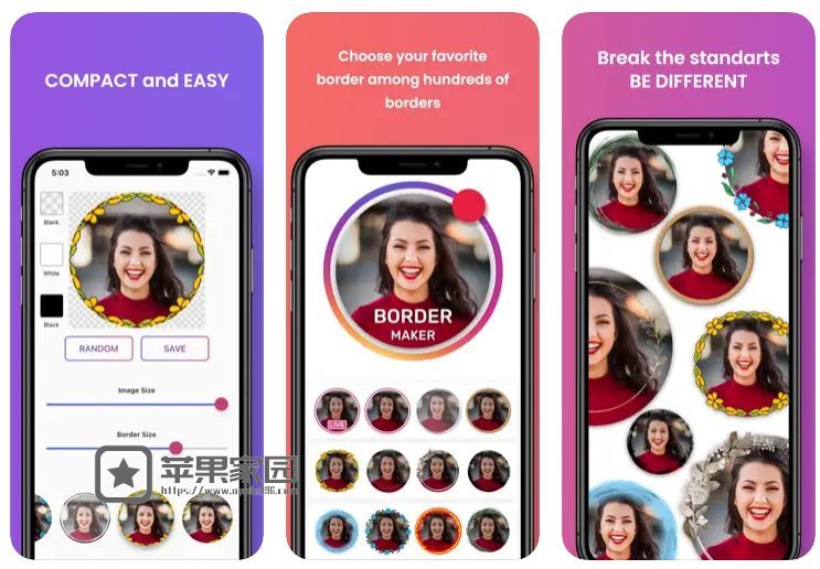 Framed Profile Border Editor - 苹果手机Instagram头像美化工具