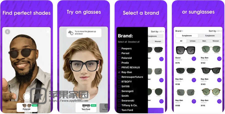 Ideofit Glasses & sunglasses - 苹果iPhone/iPad试眼镜的app
