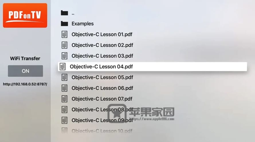 PDFonTV - Apple TV的PDF阅读器
