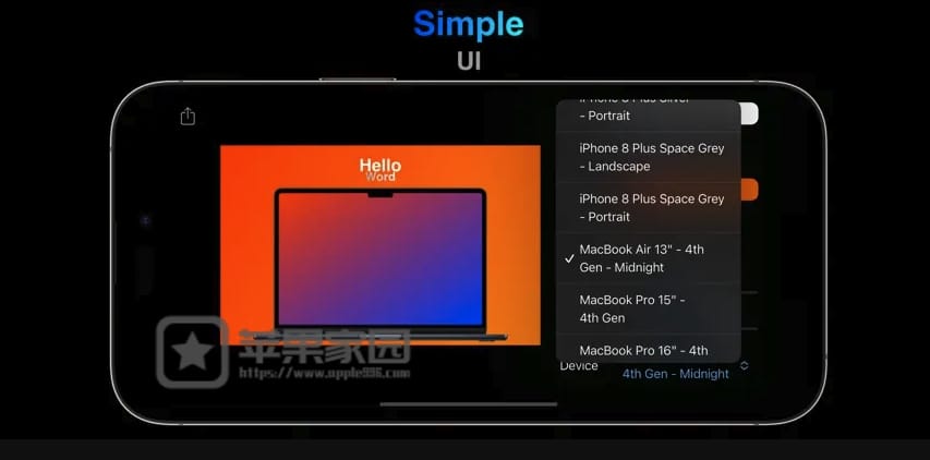 Mockup Screenshot - 苹果Mac/iPhone/iPad带壳截图制作软件