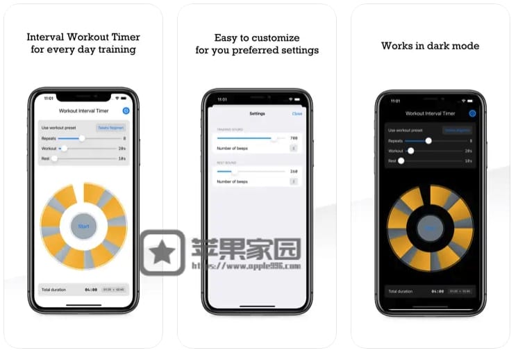 锻炼间隔计时器 - 苹果iPhone/iPad间歇运动计时器(含教程)