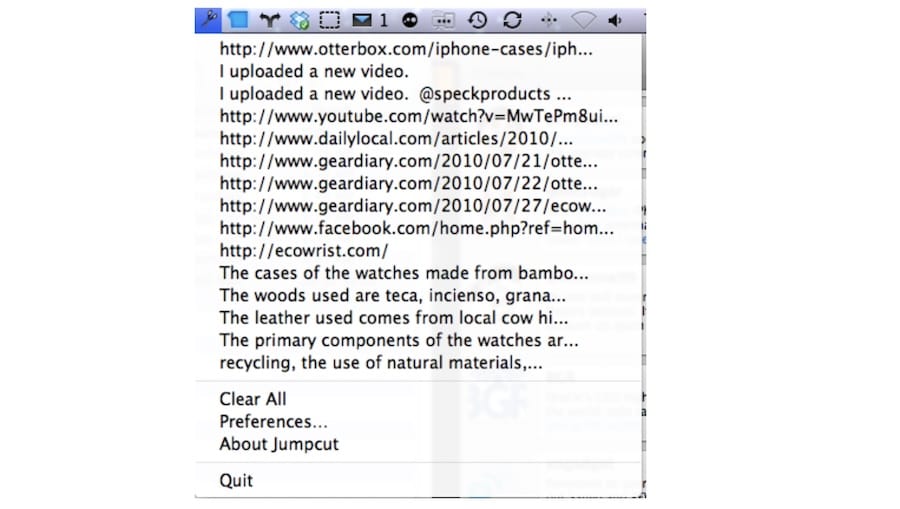 jumpcut - Mac剪贴板管理工具