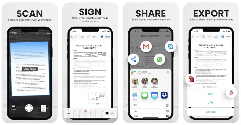 PDF Scanner - pdf电子签名app，随时随地进行PDF电子签名[iPhone/iPad限免]