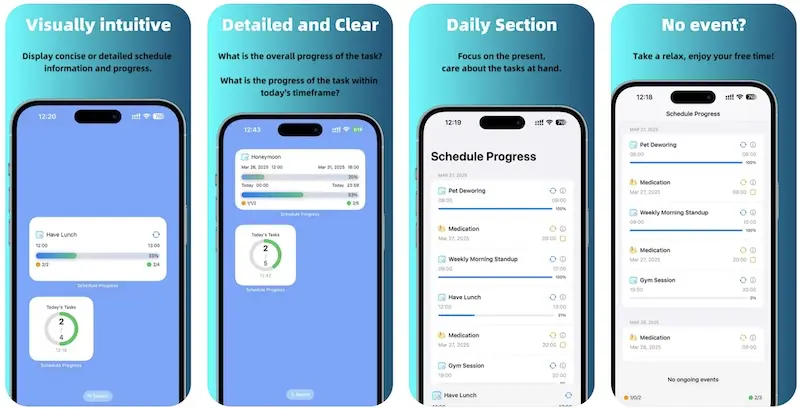 Schedule Progress - iPhone/iPad高效管理日程的利器