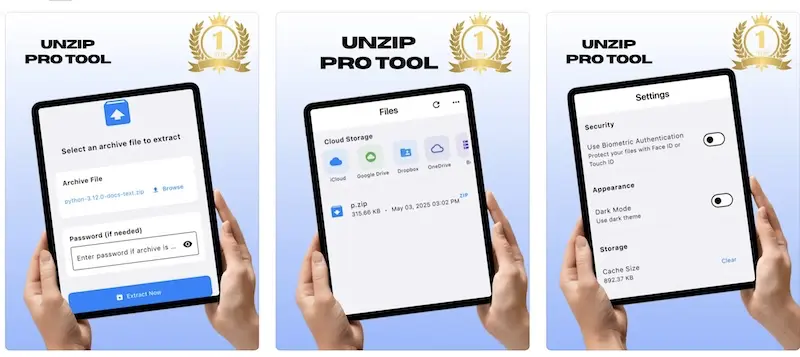 Zip Unzip - Unrar Tool PRO: iPhone/iPad文件压缩和解压工具,轻松处理压缩文件