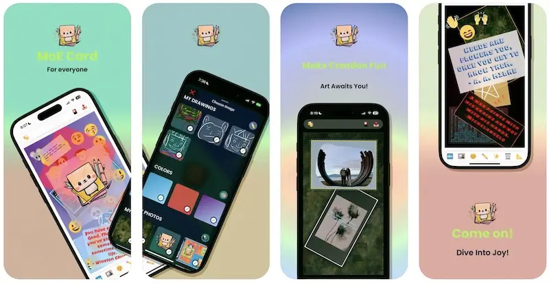 MoE Card App:iPhone/iPad个性图片制作工具,轻松制作无限创意图片