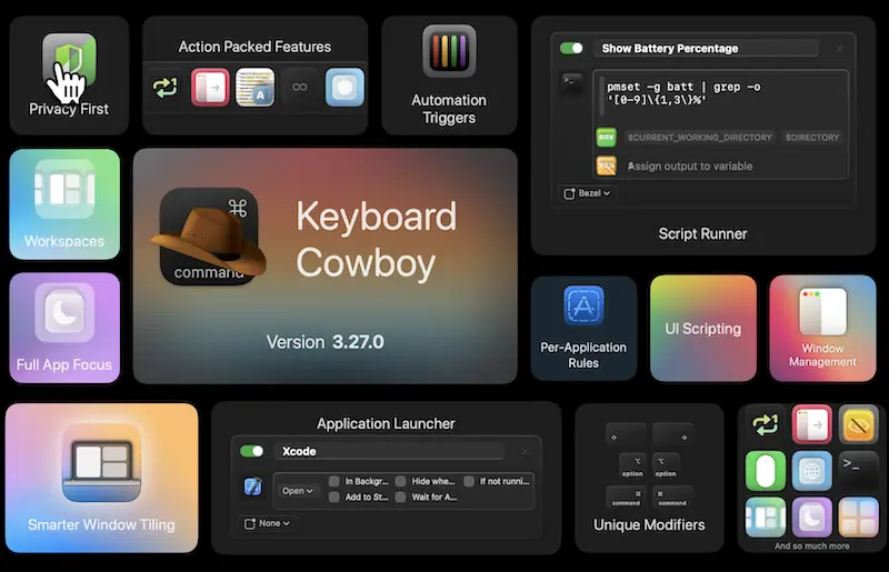 Keyboard Cowboy：Mac自动化操作工具，提升macOS生产力