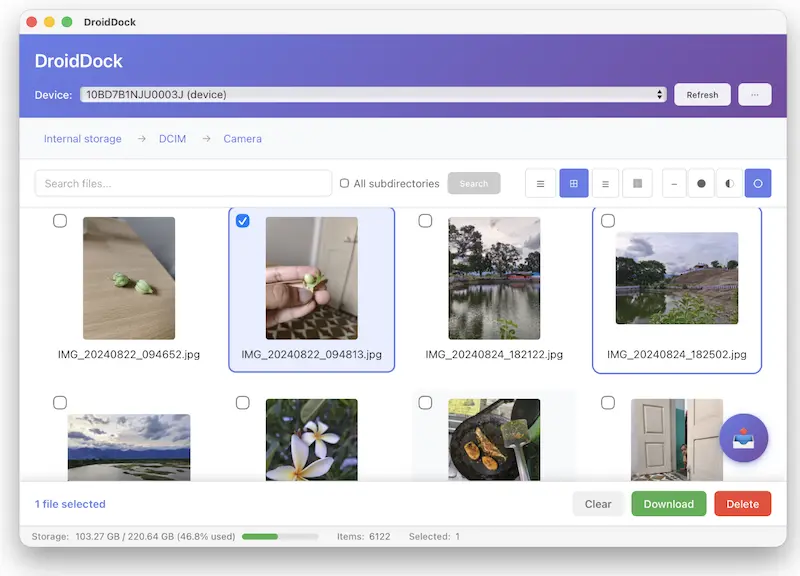 DroidDock:安卓手机连接mac的工具