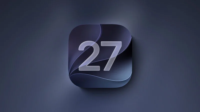 深色主题的 iOS 27 功能图