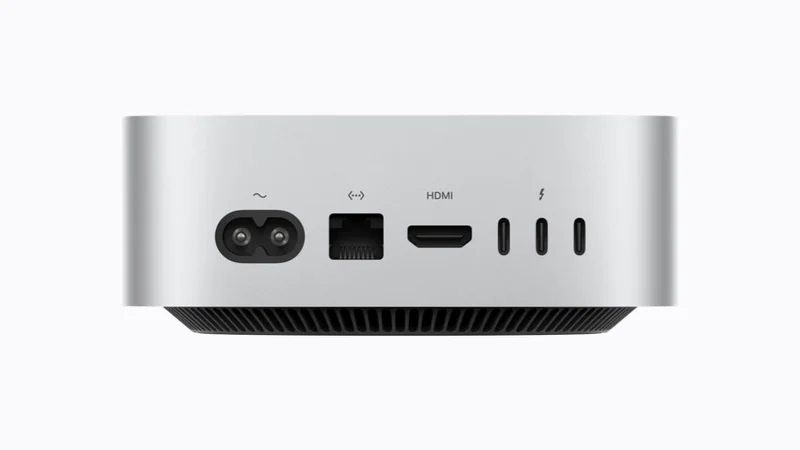 M6 Mac mini 背部接口官方图