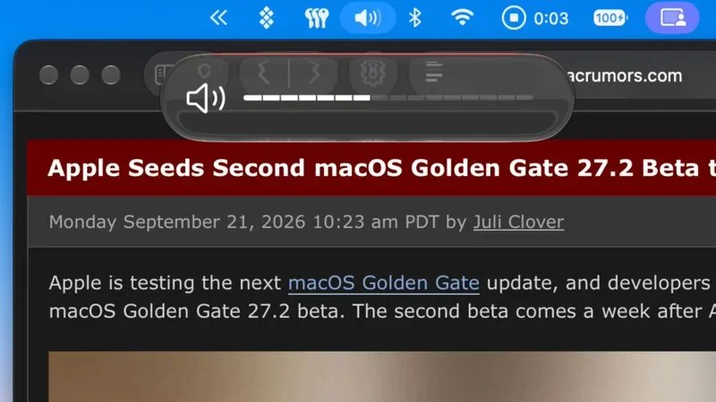 macOS 27.2 滑杆的分段设计