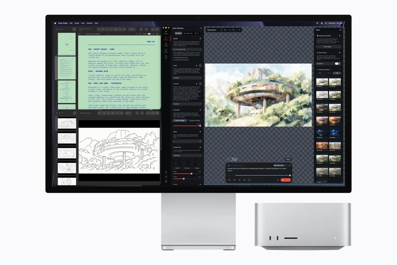 Mac Studio 运行本地 AI 生成应用
