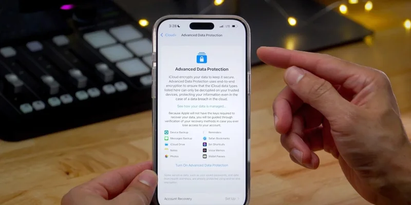 iCloud 高级数据保护界面示意