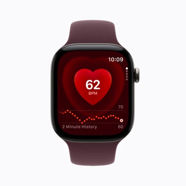 Apple Watch Series 12 的心率 App