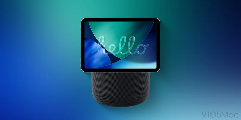 带屏幕的 HomePod 概念图