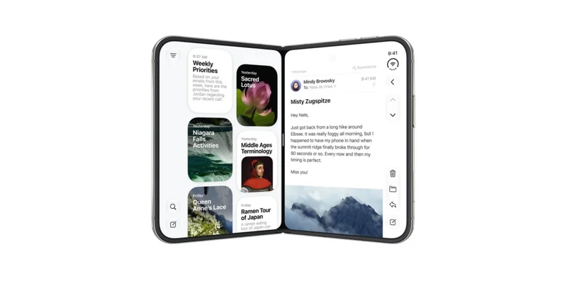iPhone Duo 展开态运行 Siri App