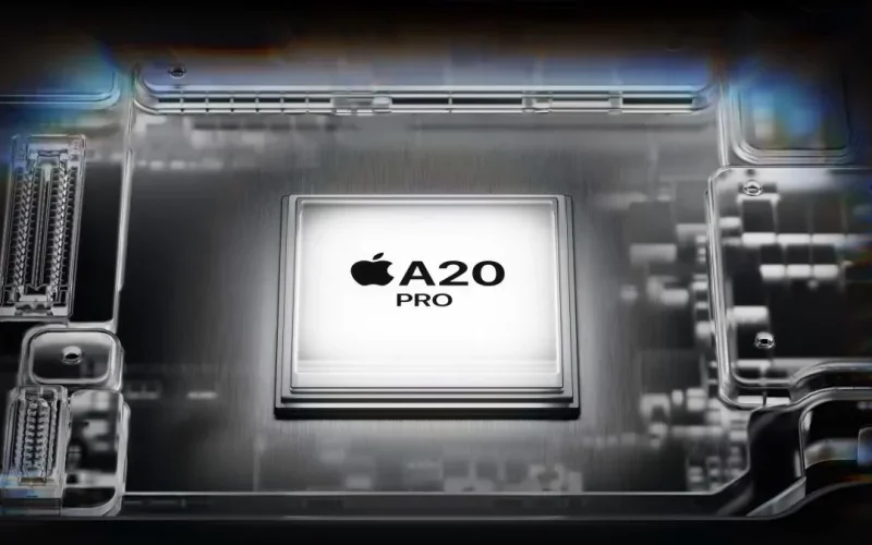 Apple A20 Pro 芯片特写