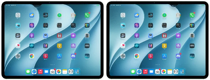 iPadOS 27 beta 2 顶部触控区域分配