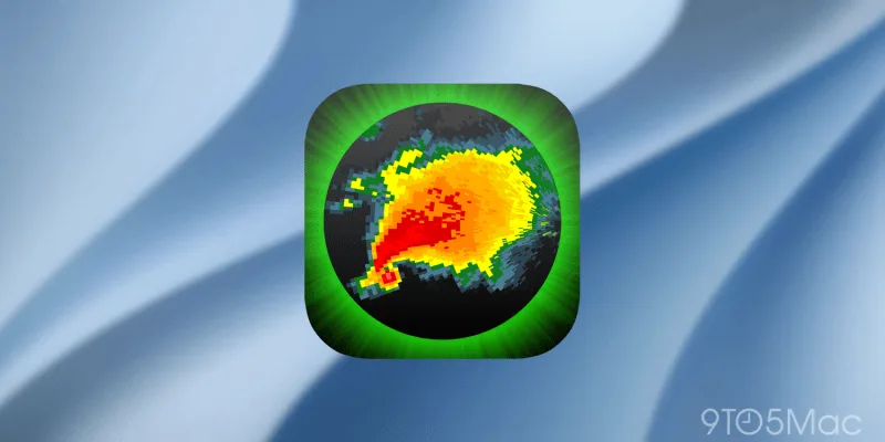 RadarScope 的 CarPlay 界面