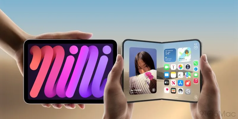 iPhone Duo 与 iPad mini 尺寸对比