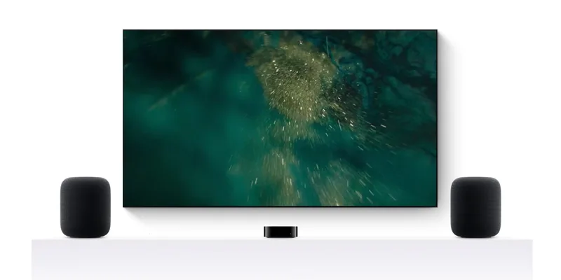 Apple TV 4K 与 HomePod 组合