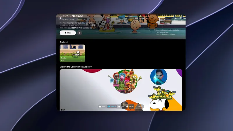 iPhone 镜像播放 Apple TV 节目页面