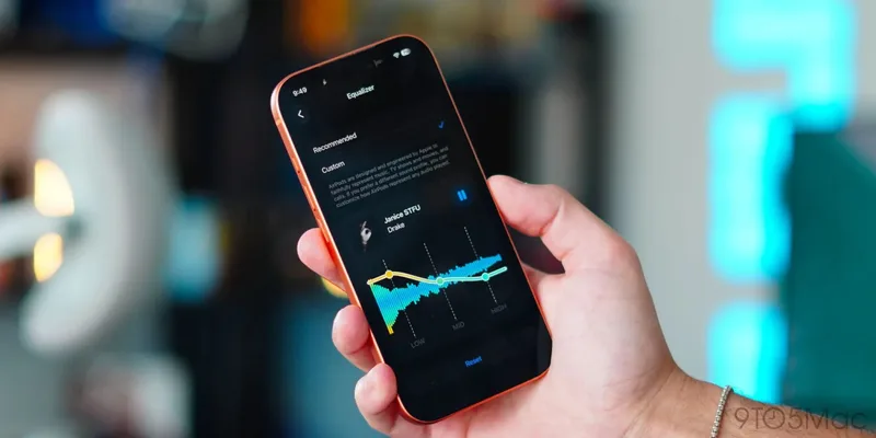 iOS 27 设置里的自定义 EQ 界面