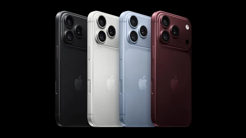 iPhone 18 Pro 四款配色并排的官方图