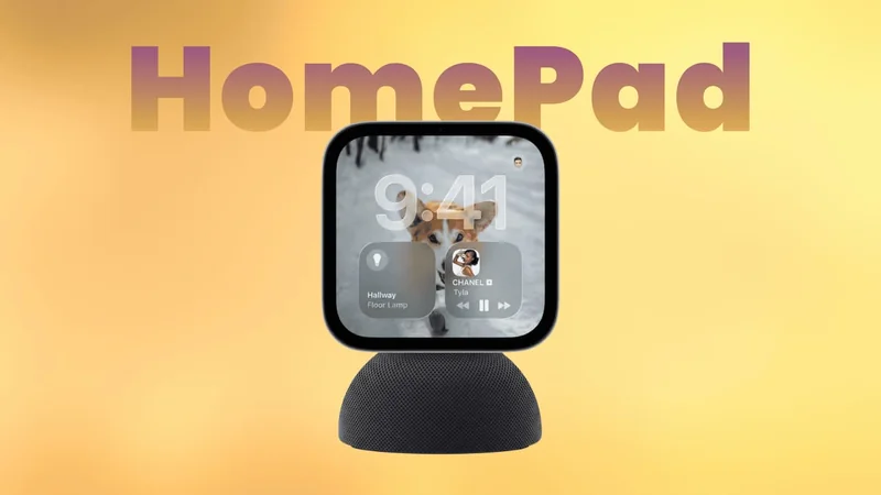 HomePad 带屏幕智能家居中控概念渲染图