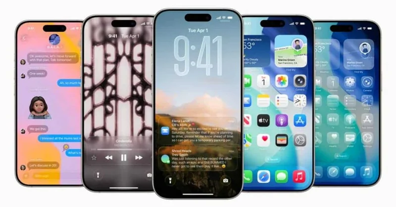 留在 iOS 26 的锁屏界面，装上 iOS 26.7 后外观零变化