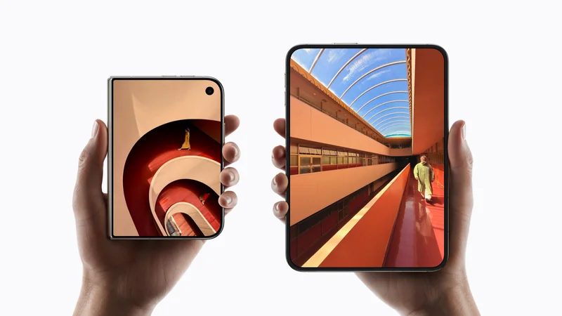 iPhone Duo 内屏与外屏尺寸比例官方示意图