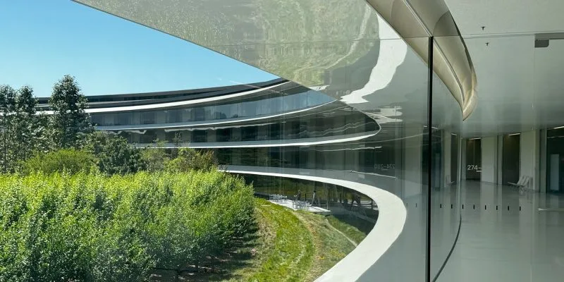 Apple Park 内景。图片来源:9to5Mac