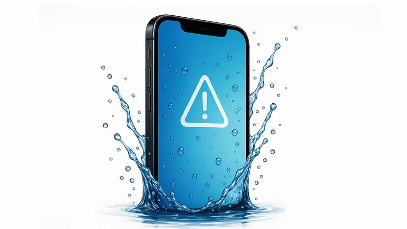 iPhone 进水示意。图片来源:MrMad 瘋先生