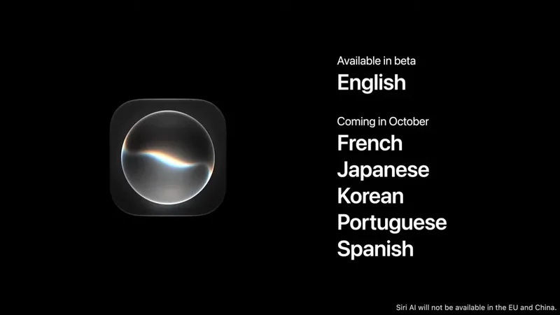 Siri AI 语言支持扩展