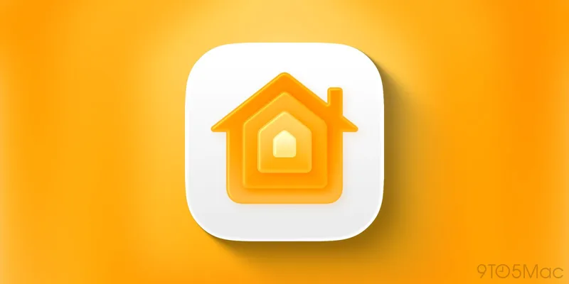 Apple 家庭 App 图标,橙色渐变背景