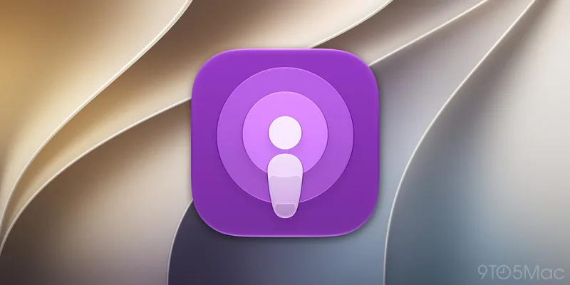苹果播客 App 的紫色图标